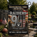 Las Vegas Raiders We Will Never Forget 9 11 Flag Honoring The Heroes Raiders Merch Patriot Day - Merchluma