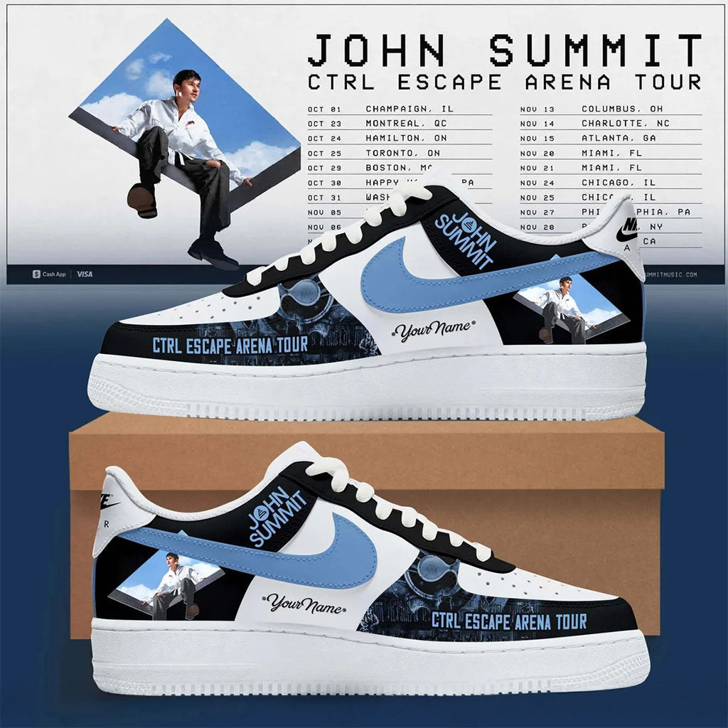 Custom John Summit CTRL Escape Arena Tour 2026 Shoes John Summit Merch Gifts For DJ Fans - Merchluma
