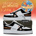 Custom Karol G Merch Viajando Por El Mundo Tropitour Sneakers Gifts For Music Enthusiasts - Merchluma