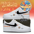 Custom Karol G Viajando Por El Mundo Tropitour Sneakers Karol G Merch Gifts For Music Fans - Merchluma