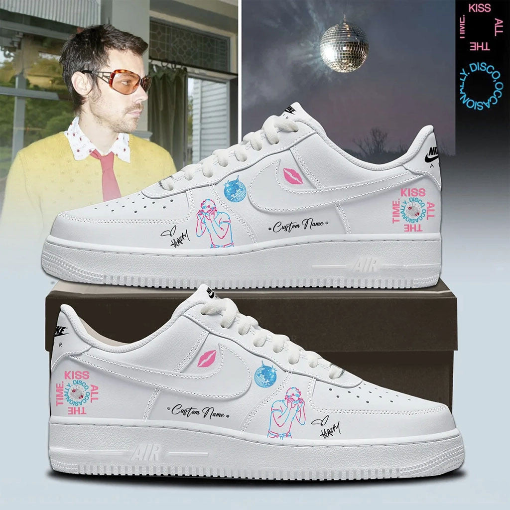 Customized Harry Styles Merch 2026 Kiss All The Time Disco Occasionally Sneakers BFF Presents - Merchluma