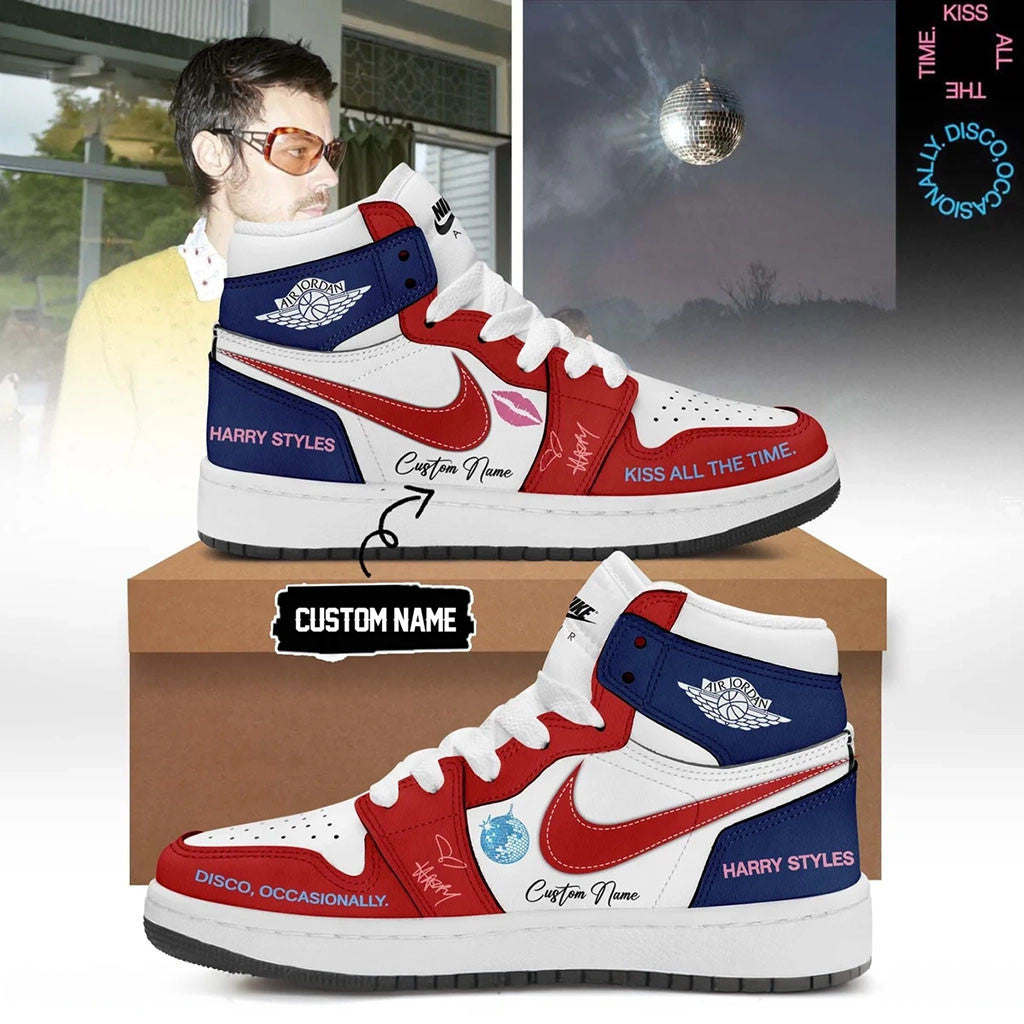 Custom Harry Styles Merch 2026 Kiss All The Time Disco Occasionally Shoes Gifts For Music Lovers - Merchluma