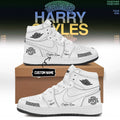 Customized Harry Styles Merch Kiss All The Time Disco Occasionally High Top Shoes White - Merchluma