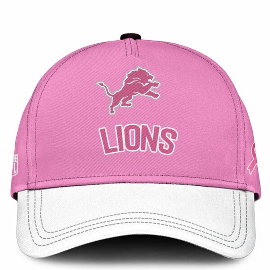 Detroit Lions 2026 x Breast Health Awareness Night Hat Lions Merch Gifts For Mother - Merchluma