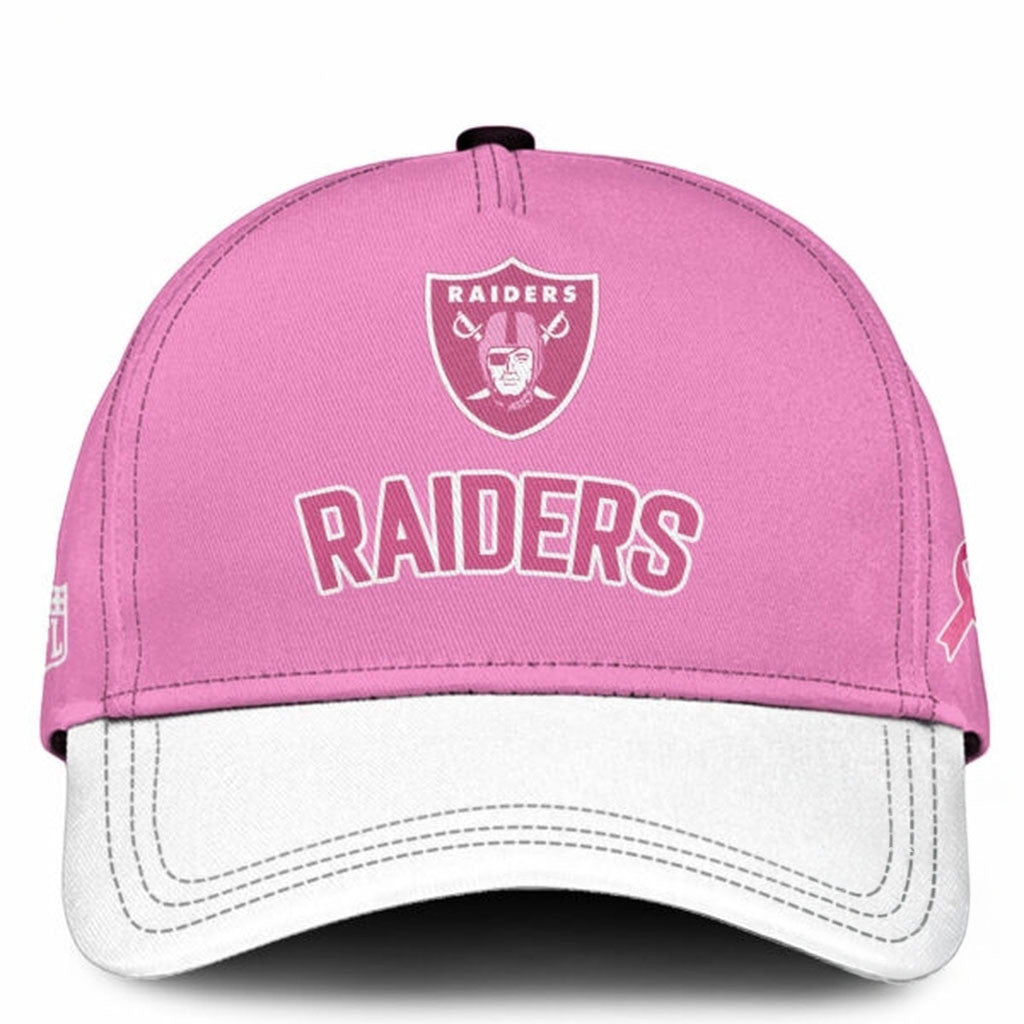 Las Vegas Raiders 2026 x Breast Health Awareness Night Hat Raiders Merch Gifts For Her - Merchluma
