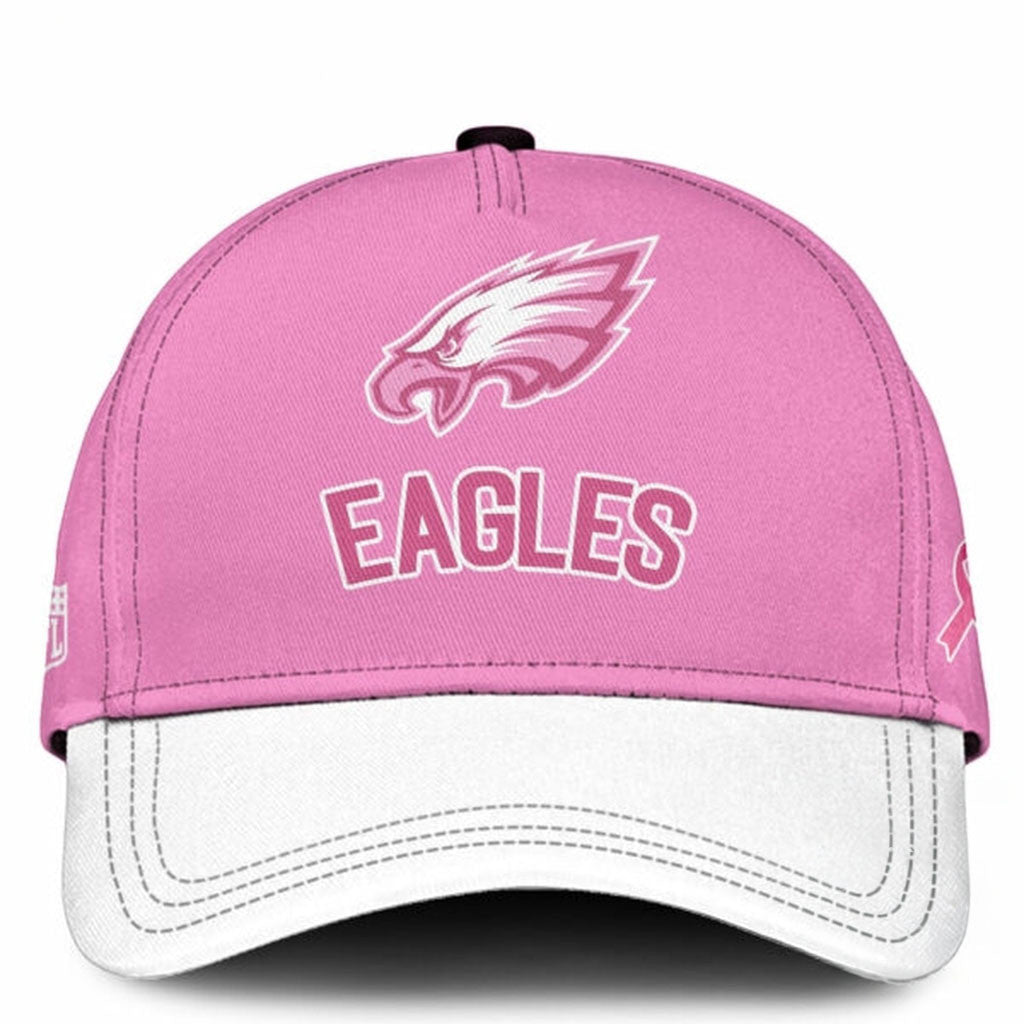 Philadelphia Eagles 2026 x Breast Health Awareness Night Hat Eagles Merch Gifts For Wife - Merchluma