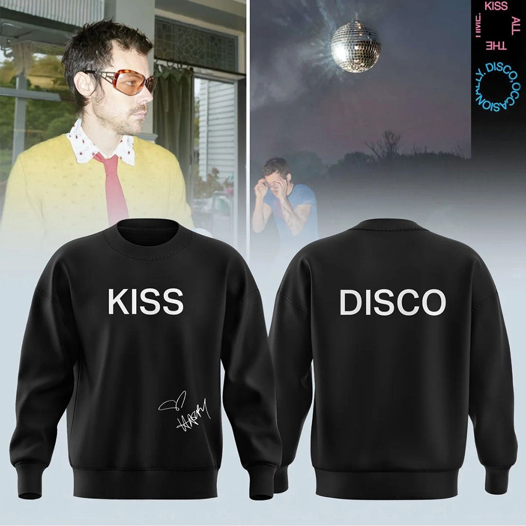 Harry Styles Merch Kiss All The Time Disco Occasionally Sweatshirt Presents For Music Lovers - Merchluma