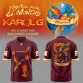 Washington Commanders x Karol G Viajando Por El Mundo Tropitour Football Jersey Karol G Merch - Merchluma