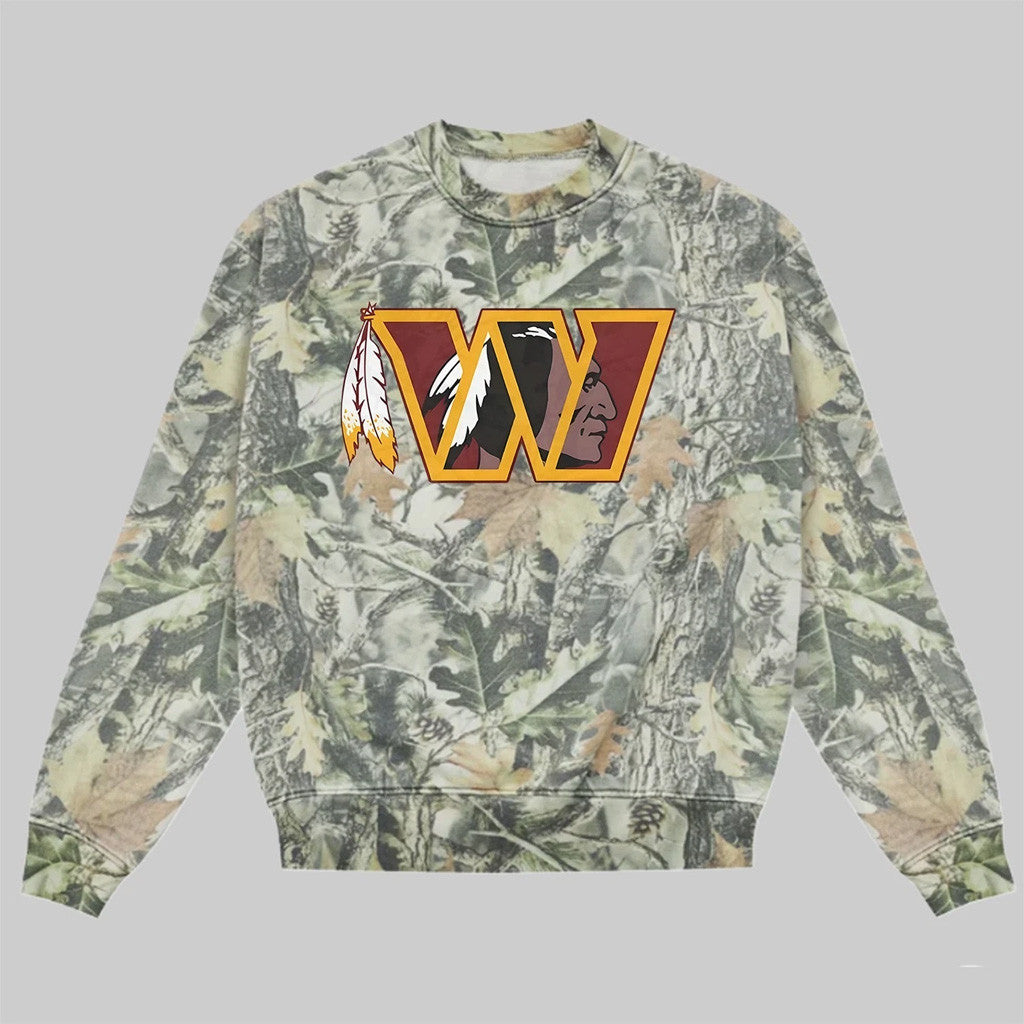 Washington Redskins Merch 2026 Washington Redskins Camo Sweatshirt Gift For Football Fans - Merchluma