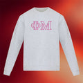 Phi Mu Merch 2026 Phi Mu Steady State Crewneck Outline Phi Mu Sweatshirt Present For Sisters - Merchluma