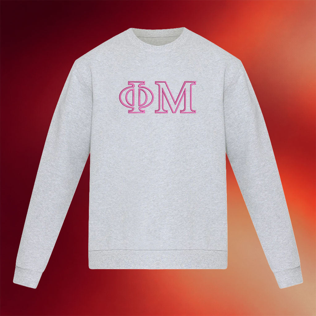 Phi Mu Merch 2026 Phi Mu Steady State Crewneck Outline Phi Mu Sweatshirt Present For Sisters - Merchluma