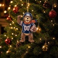Custom Chicago Bears Football Mascot Bear Christmas Tree Ornament Bears Merch Holiday Decor - Merchluma