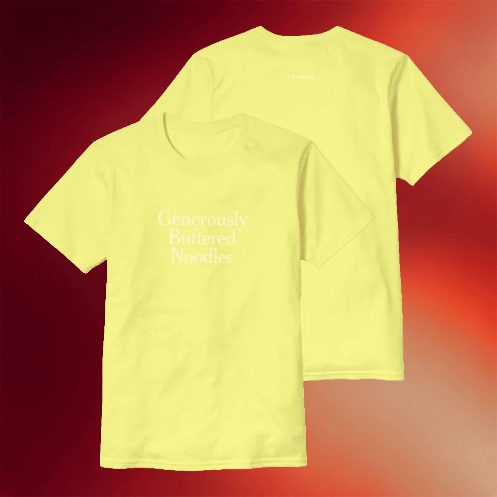 The New York Times Merch The Daily 2026 Generously Buttered Noodles T-Shirt Best Gifts - Merchluma