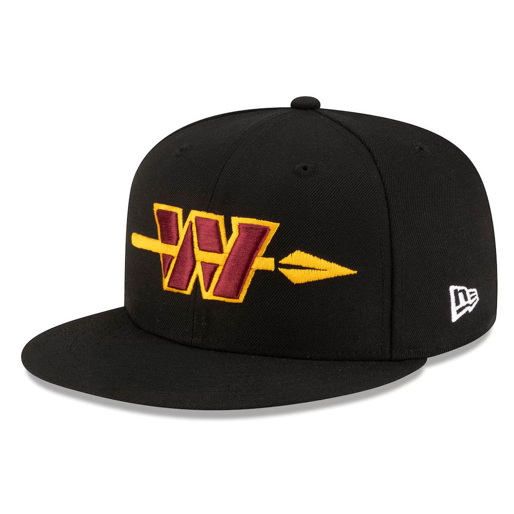 Washington Commanders Merch 2026 Commanders New Era Alternate Snapback Hat Embroidered Black - Merchluma