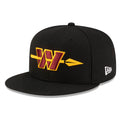 Washington Commanders Merch 2026 Commanders New Era Alternate Snapback Hat Embroidered Black - Merchluma