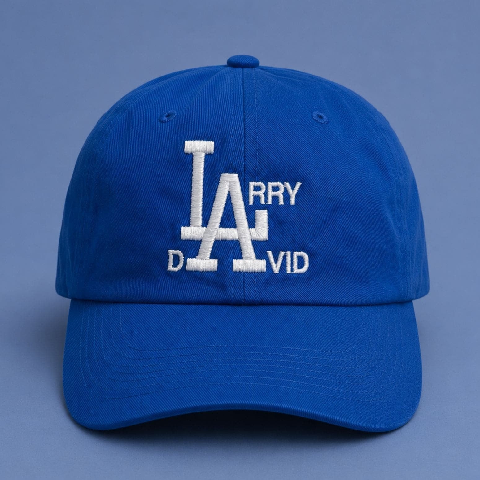 Larry David LA Dodgers Hat Embroidered Larry David Merch Gift Ideas For Fathers - Merchluma