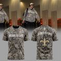 New Orleans Saints Treyton Welch Jesus Is Life Camo T-Shirt NO Saints Merch Gifts For Fans - Merchluma
