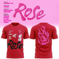 Portland Fire Merch WNBA Rose Mascot Bio Graphic T-Shirt Red Gift For Basketball Lover - Merchluma