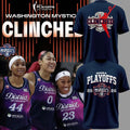 Washington Mystics WNBA 2026 Playoffs Clinched Graphic T-Shirt Mystics Merch Fans Gifts - Merchluma