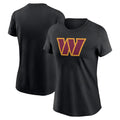 Washington Commanders Merch 2026 Washington Commanders Logo T-Shirt Black Women's Game Day Gift - Merchluma