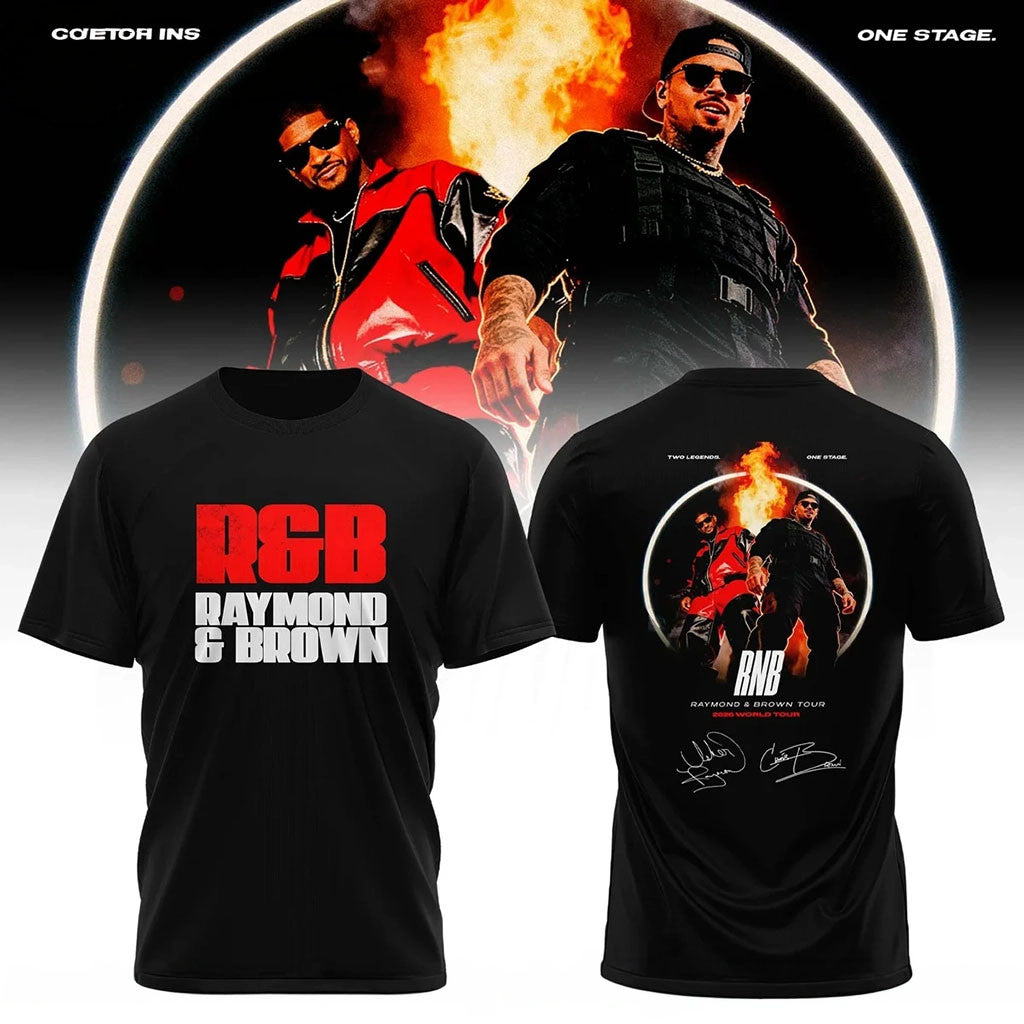 Chris Brown Merch The R&B Tour Shirt Raymond Brown 2026 World Tour T-Shirt Gifts For Him - Merchluma
