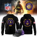 Minnesota Vikings X Firefighter Appreciation Night Hoodie MN Vikings Merch Fireman Gifts - Merchluma