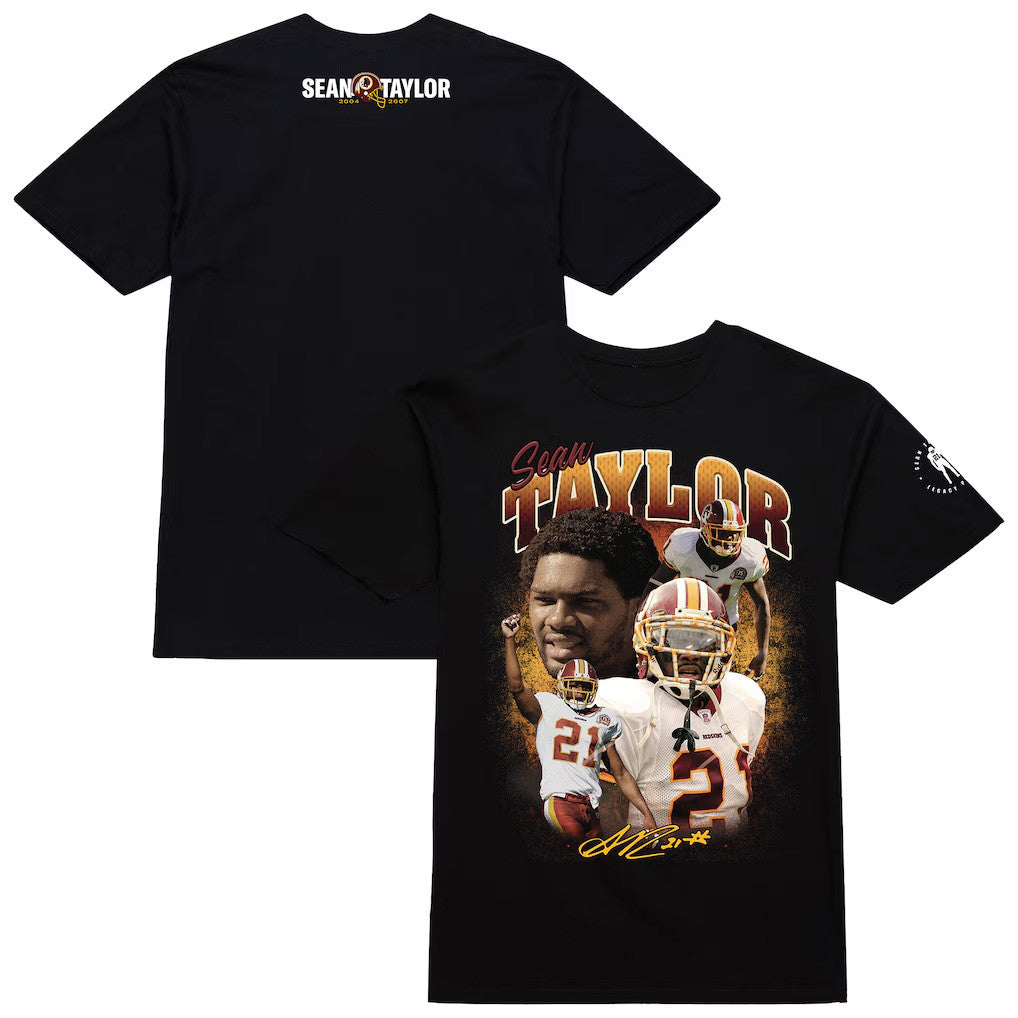 Washington Redskins Merch 2026 Sean Taylor #21 Collage T-Shirt Signed Gift For Football Fans - Merchluma