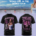 Slayyyter Worst Girl In The World Tour T-Shirt Slayyyter Merch Concert Fan Gifts - Merchluma