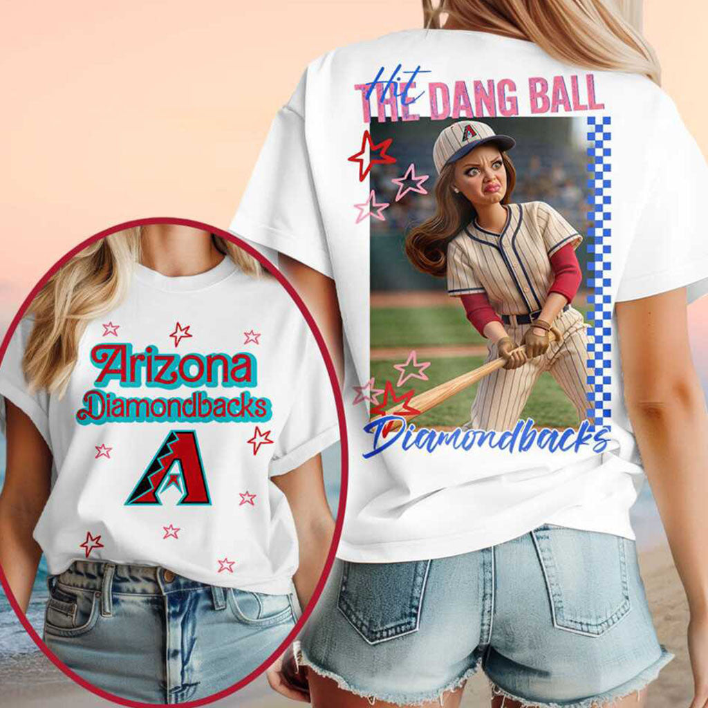 Arizona Diamondbacks Baseball Barbie Hit Band Ball T-Shirt Diamondbacks Merch Gift For Fans - Merchluma