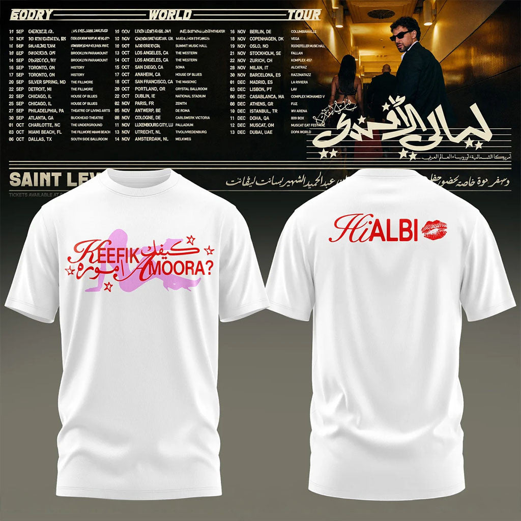 Saint Levant Afandi World Tour 2026 Shirt Saint Levant Merch Gifts For Arabic Music Fan - Merchluma