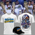 Vaqueros de Bayamon Merch 2026 BSN Champions Shirt White Basketball Fan Gift Ideas - Merchluma