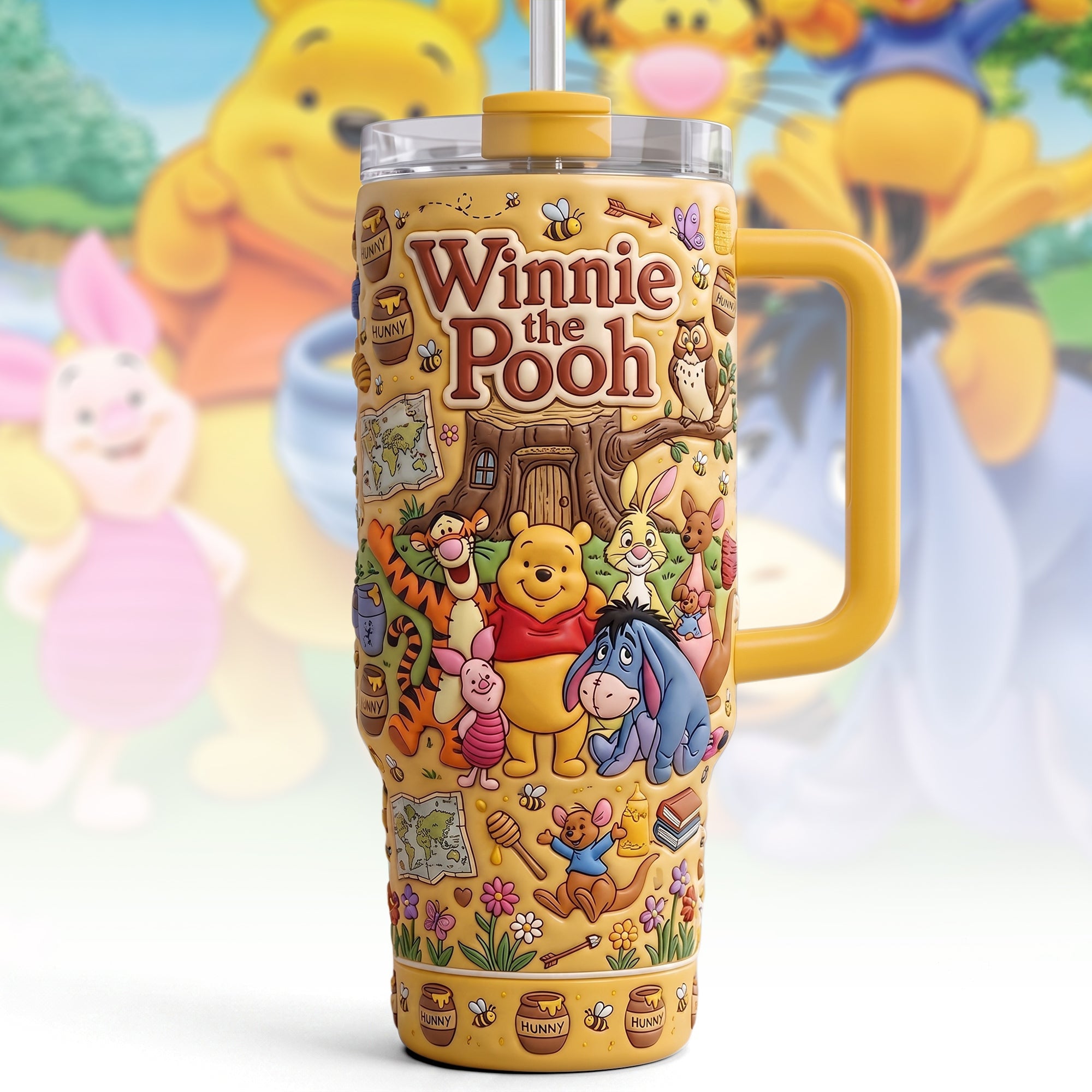 Winnie The Pooh Honey Bear Adventure Tumbler Best Gifts For Friends - Merchluma