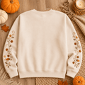 Pumpkin Fall Puppy Sweatshirt Autumn Comic Friends Sweatshirt Cute Gift For Her - Merchluma