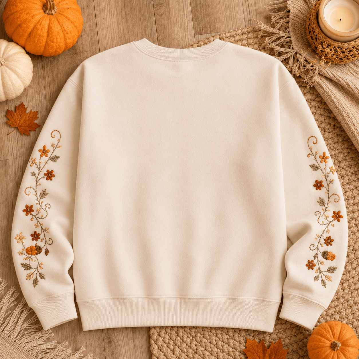Pumpkin Fall Puppy Sweatshirt Autumn Comic Friends Sweatshirt Cute Gift For Her - Merchluma