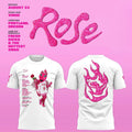 Portland Fire WNBA Rose Mascot Bio Graphic T-Shirt Portland Fire Merch Basketball Fan Gift Ideas - Merchluma
