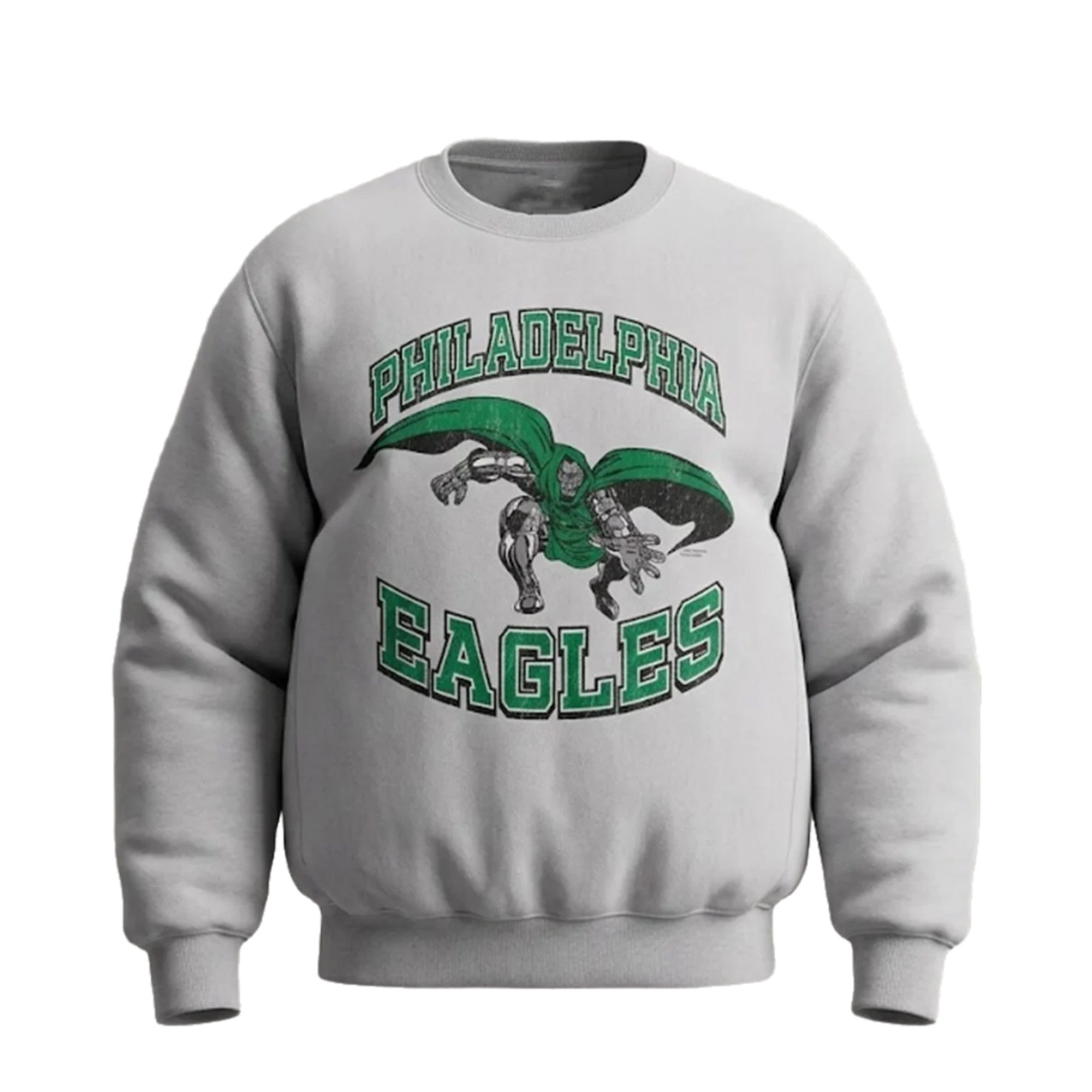 Eagles Dr Doom Merch Philadelphia Eagles Doctor Doom Sweatshirt NFL Disney Collab Merch - Merchluma