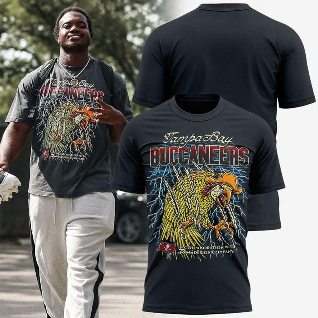 Tampa Bay Buccaneers 50 Seasons Of The Krewe Parrot T-Shirt Buccaneers Merch Fans Gifts - Merchluma