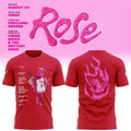 Portland Fire Merch WNBA Rose Mascot Bio Graphic T-Shirt Red Gifts For Basketball Fan - Merchluma