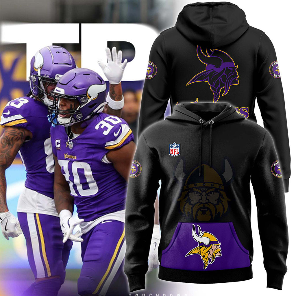 Minnesota Vikings Alternate Helmet Hoodie MN Vikings Merch Best Gift For Football Fans - Merchluma