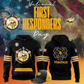 Minnesota Vikings National First Responders Day Hoodie MN Vikings Merch Football Game Day Gifts - Merchluma