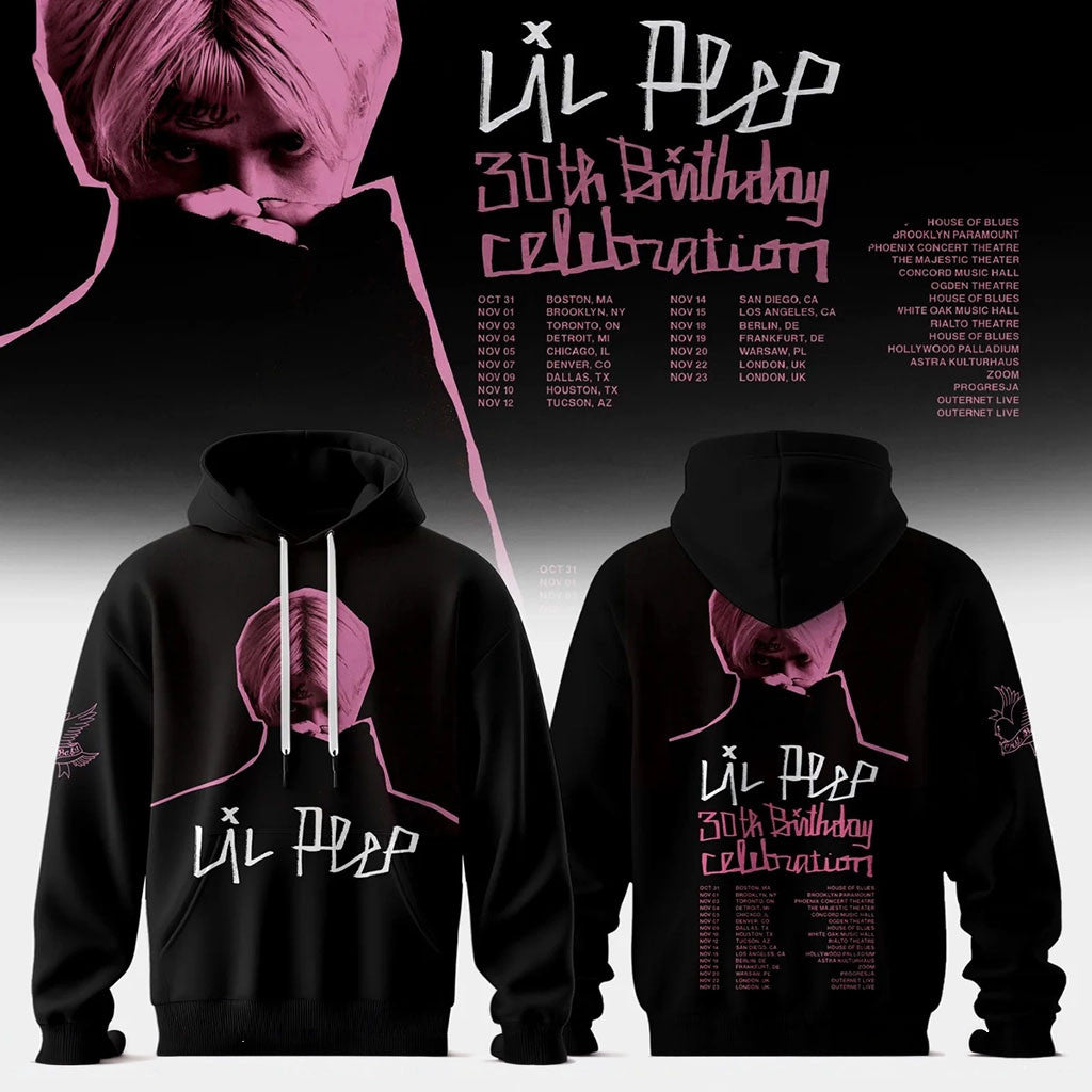 Lil Peep Merch 2026 30th Birthday Celebration Hoodie Gift Ideas For Music Lovers - Merchluma