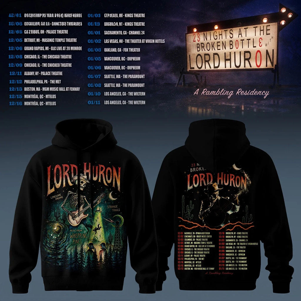 Lord Huron Tour 2026 Skeleton Hoodie A Rambling Residency Lord Huron Merch Gifts For Fans - Merchluma