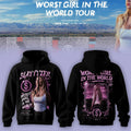Slayyyter Worst Girl In The World Tour Hoodie Concert Slayyyter Merch Pop Music Fan Gift - Merchluma