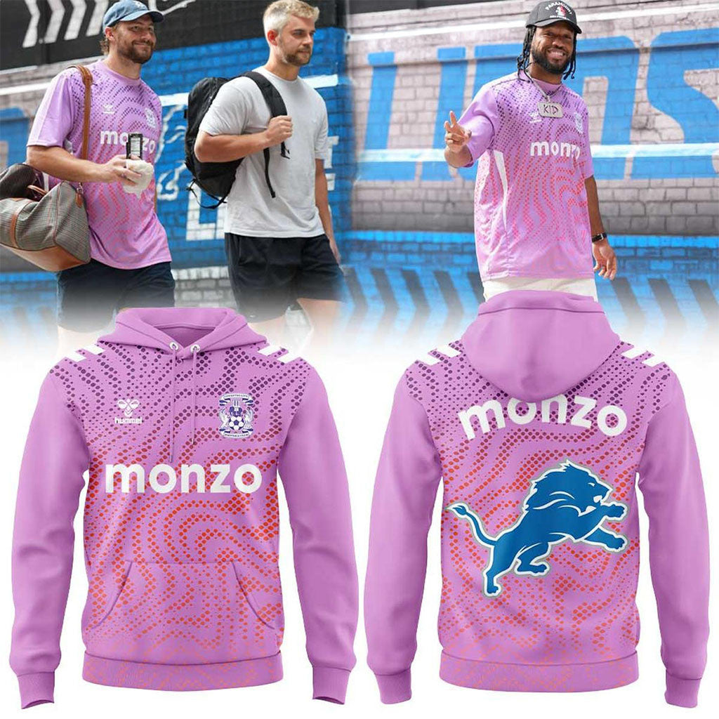 Detroit Lions X Coventry City FC Hoodie Detroit Lions Merch Best Gift For Brothers - Merchluma