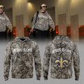 New Orleans Saints Treyton Welch Jesus Is Life Camo Hoodie New Orleans Saints Merch Fan Gear - Merchluma