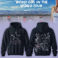 Slayyyter Worst Girl In The World Tour Hoodie Star Slayyyter Merch Gifts For Music Lovers - Merchluma