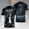 Michael Jackson Bad Lyrics T-Shirt King Of Pop Shirt Michael Jackson Merch Gift For Music Fans - Merchluma