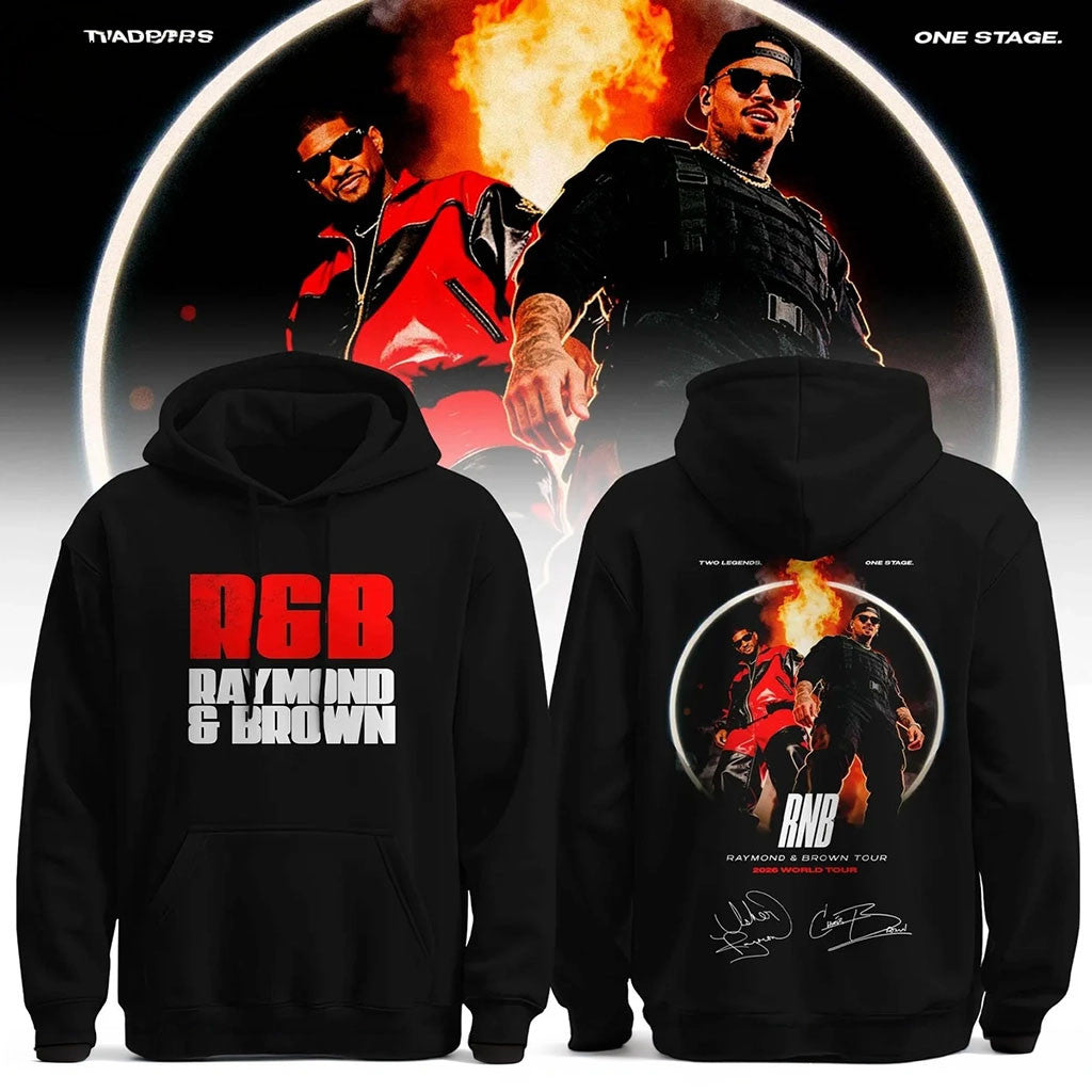 Chris Brown Merch The R&B 2026 World Tour Hoodie Raymond Brown Music Apparel Concert Fan Gift - Merchluma