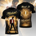 Michael Jackson Beat It Lyrics T-Shirt King Of Pop Michael Jackson Merch Music Related Gifts - Merchluma