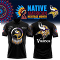 Minnesota Vikings Merch MN Vikings Native American Heritage Month Polo Shirt Football Fan Gifts - Merchluma